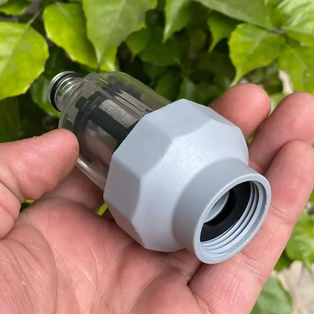 1Pcs G3/4 Thread High Pressure Car Wash Water Inlet Filter Engineering Plastic Male Female Fittings Car Wash Accessories PET