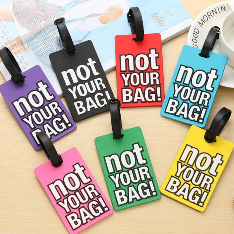 Novità Strong bagaglio Tag PVC Silicone lettera valigia nome indirizzo ID Tag vacanza viaggio borsa etichetta accessori valigia