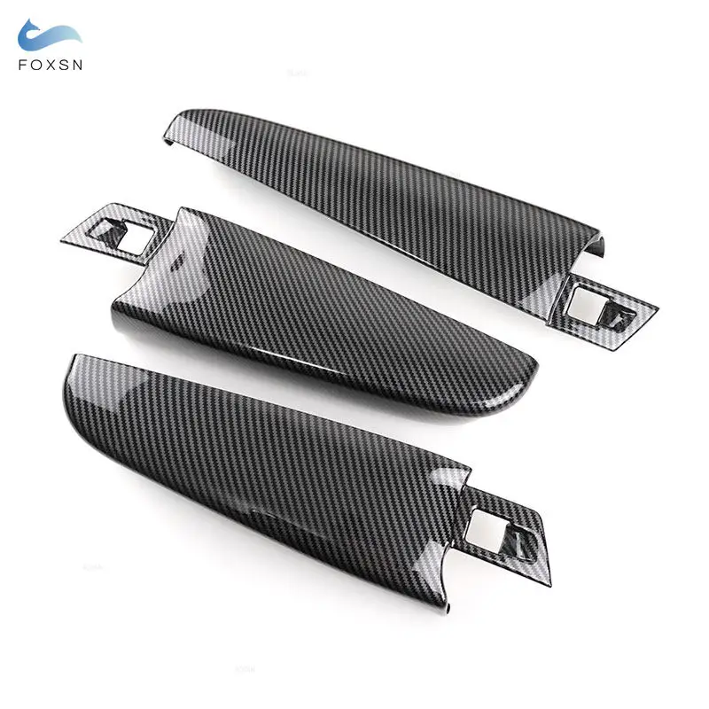 ABS Car-styling Door Panel Armrest Covers Trim For BMW 5 Series F10 F18 2011 2012 2013 2014 2015 2016 2017 Carbon Fiber Texture