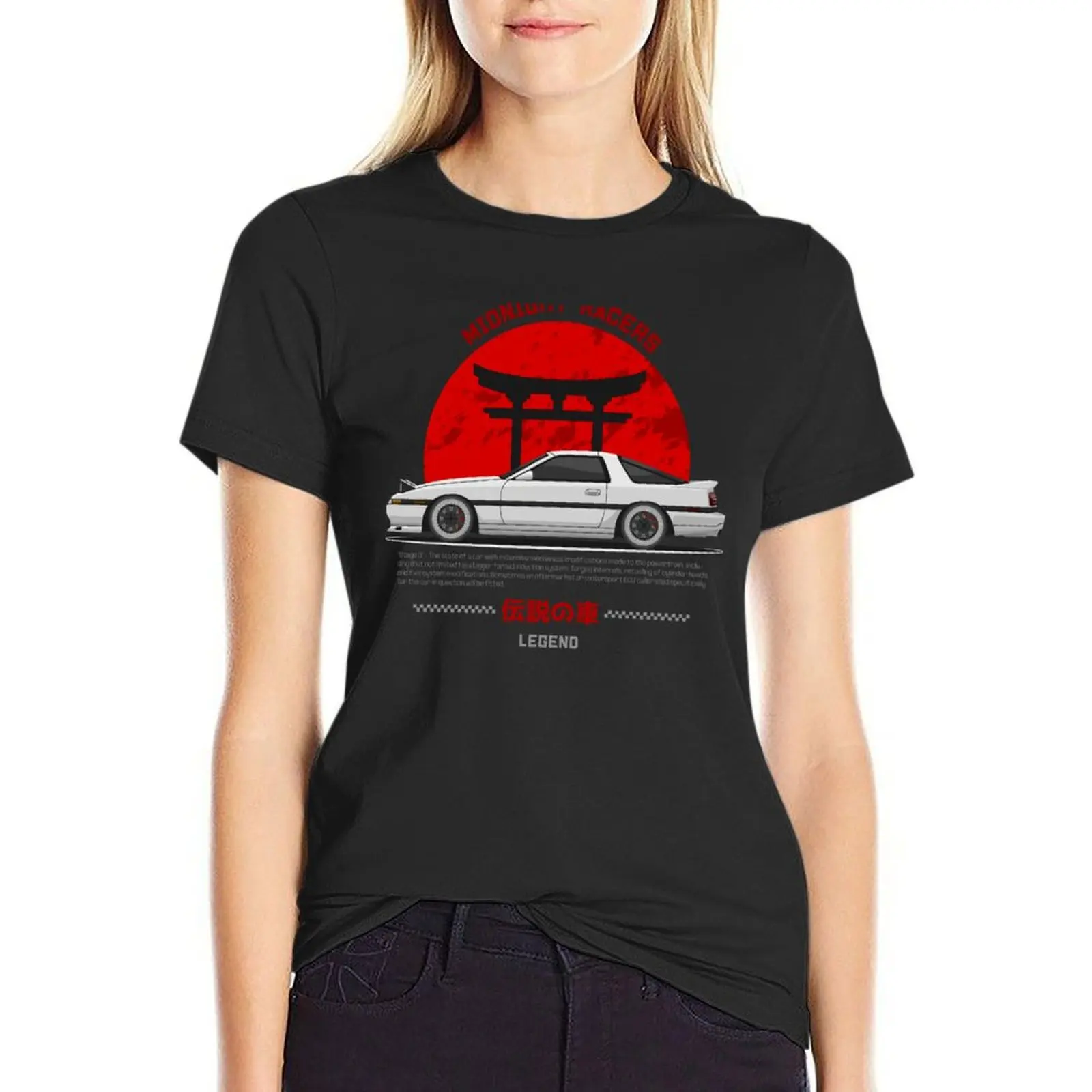 Midnight Racer White MK3 A70 JDM T-Shirt shirts graphic tees customs design your own summer top Woman fashion