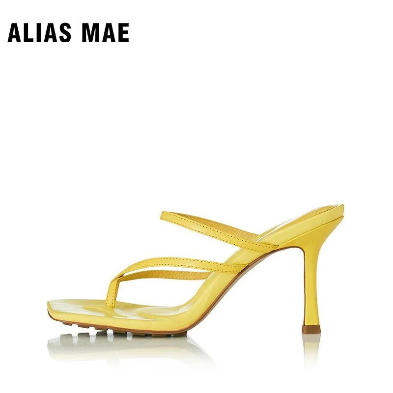 

ALIAS MAE LEIA Women's 2023 Classic Summer Fashion Premium Genuine Leather Dress Brand Logo High Heels