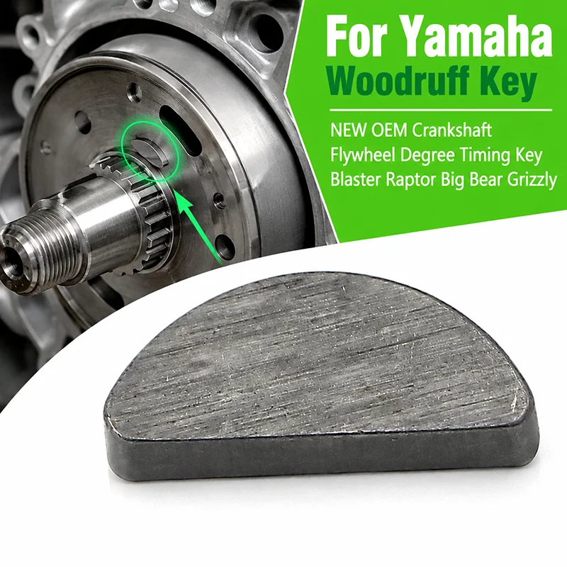 For Yamaha Woodruff Key NEW OEM Crankshaft Flywheel Degree Timing Key Blaster Raptor Big Bear Grizzly