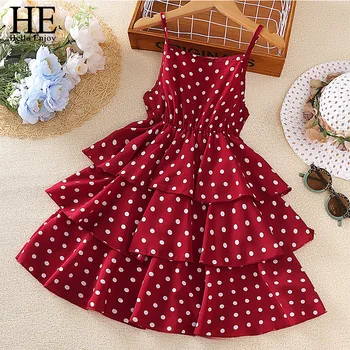 Girls Polka Princess Dress 1