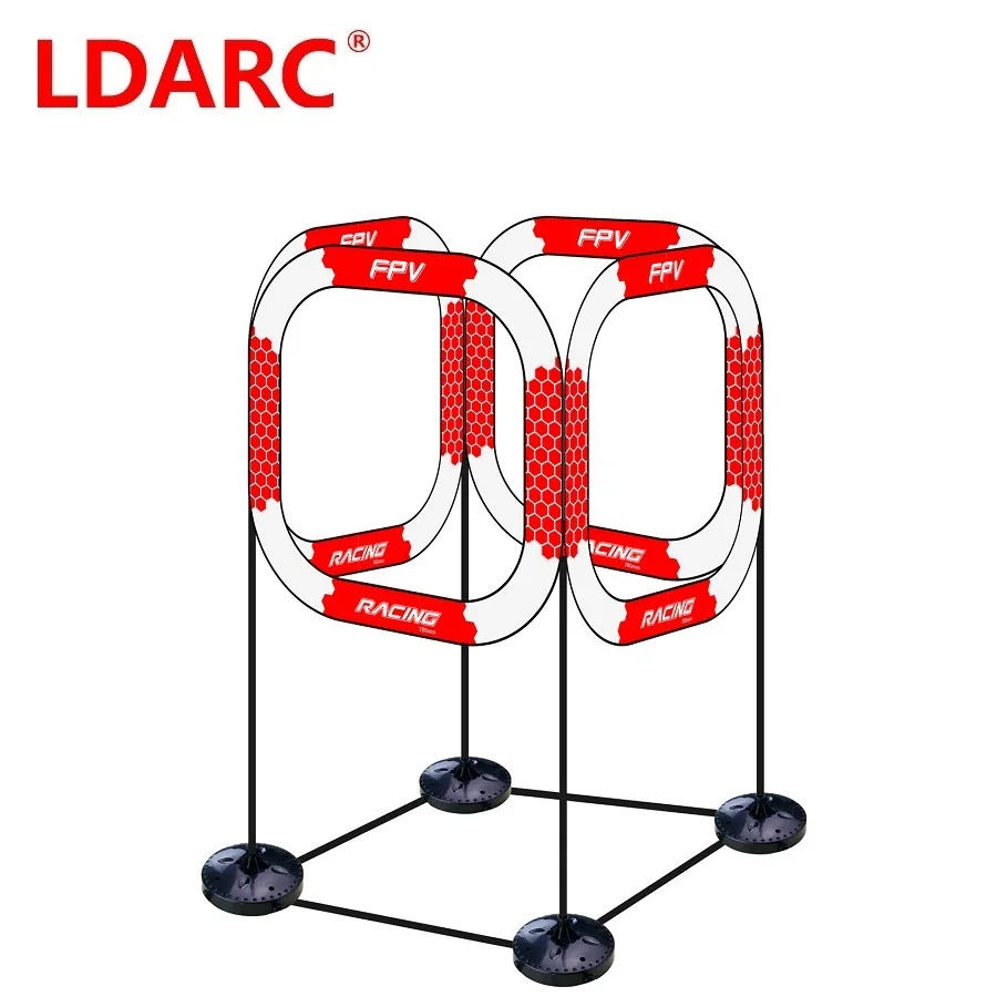 LDARC-Dron FPV Racing Gate Goal con Base Cinewhoop Racer Crossing, con puertas voladoras, cuatro para ejercicio en interiores, 780mm