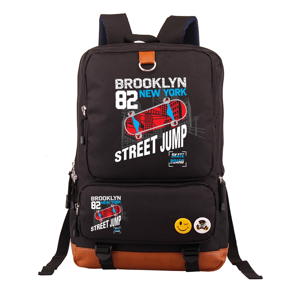 

2026 Trendy Street Scooter Laptop Backpack Casual Business Travel Large Capacity Middle School Student Double Shoulder Bag Carto