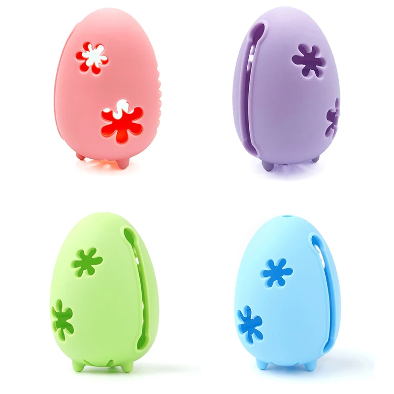 Portable Beauty Egg Holder, Caixa de armazenamento de esponja, silicone macio, sopro cosmético, estojo de secagem de limpeza, ferramenta de maquiagem, 1pc