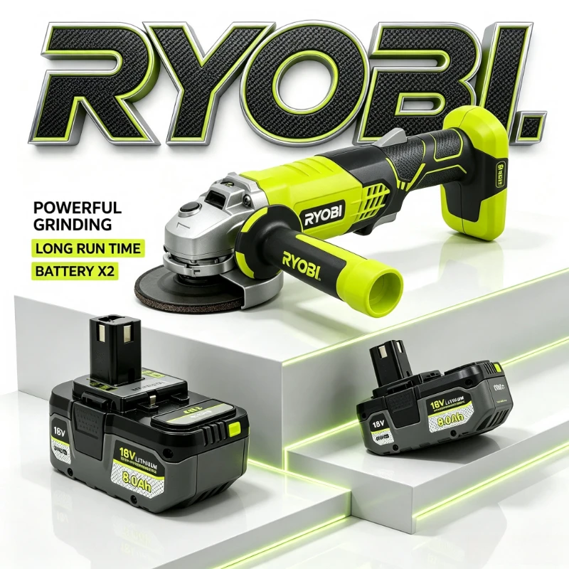 18V 8.0Ah Original RYOBI Battery,low Heating When Working,reducing Thermal Wear,FIT P104 P107,for RYOBI 18V Cordless Power Tools