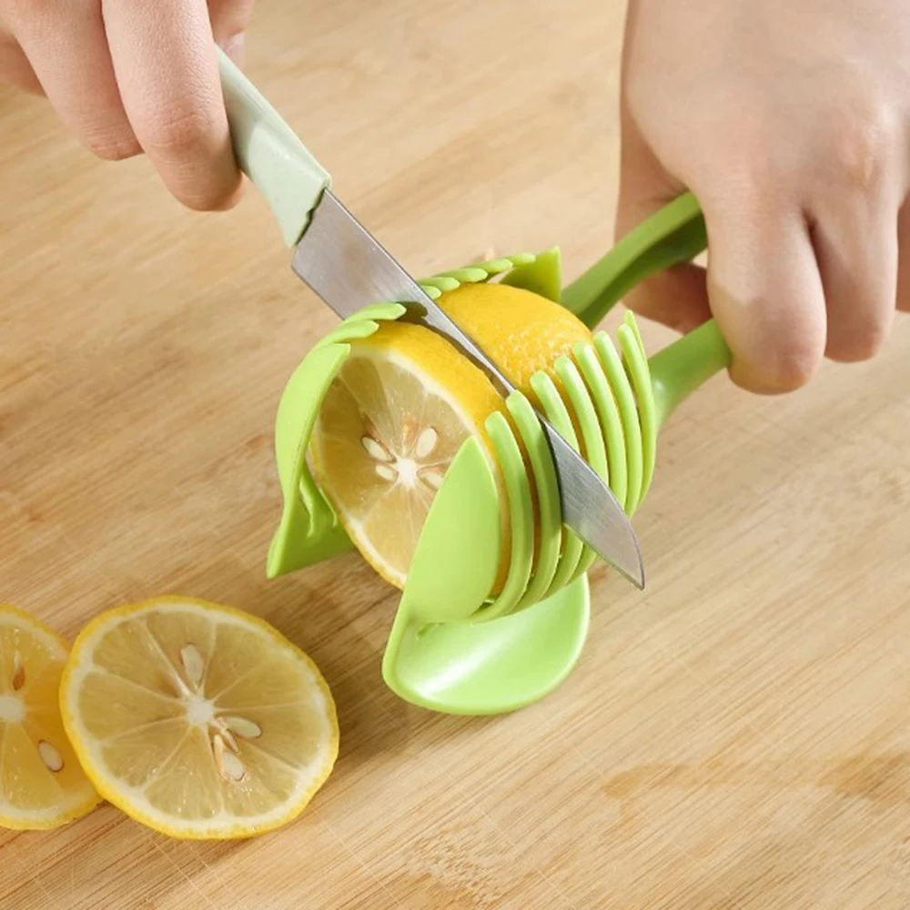 

Lemon Tomato Slicer Multifunctional Fruit Divider With Handle Potato Chips Vegetable Household Kitchen Tools