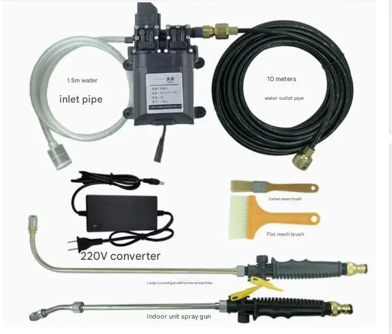220V Household Indoor and Outdoor Unit High Pressure Water Pump Cleaning Tool Set Air Conditioner Cleaning Machine for Car