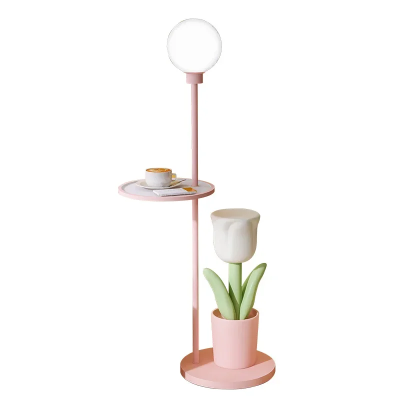 

Tulip sofa edge several floor lamps, creative living room modern home art ornament