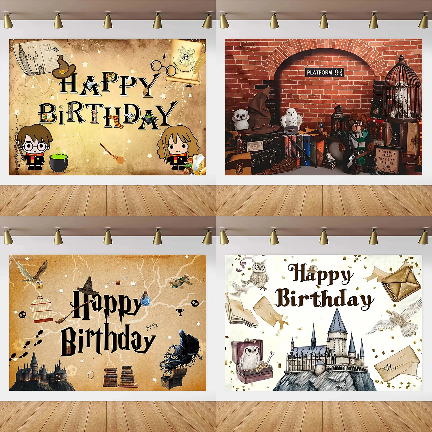 

Harry Potter Theme Children's Party Birthday Party Backdrop School Of Magic Hogwarts Cake Table Props Gift Baby Party Supplies