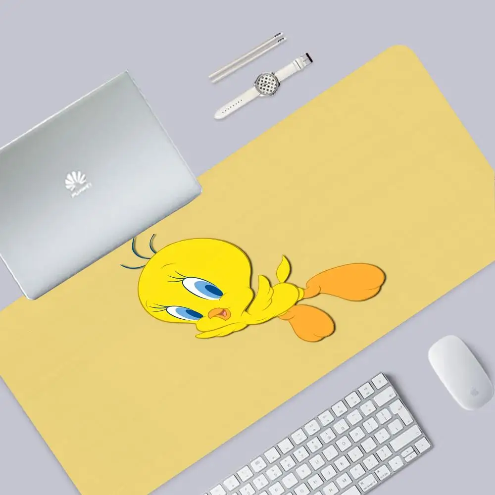 C-Cartoon T-Tweety B-Bird P-Piolins Mouse Pad Mouse 1000x500mm Gamer Gaming Pad Office Accessories for Desk Mat Mousepad Mats Ke