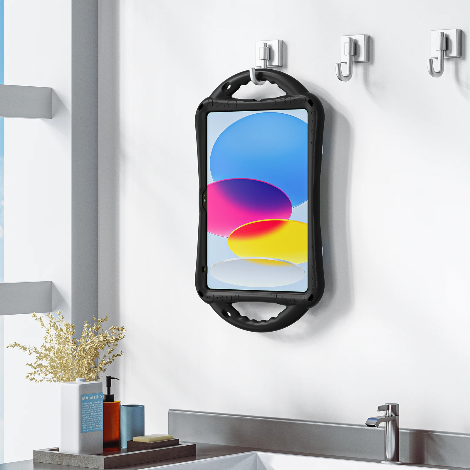 Rotationsständer-Tablet-Hülle für iPad Pro 11, Air 4, 5, 6, 7, 8, 9, 10. Generation, Mini-Katzen-Stil, stoßfester Griff, harte Abdeckung