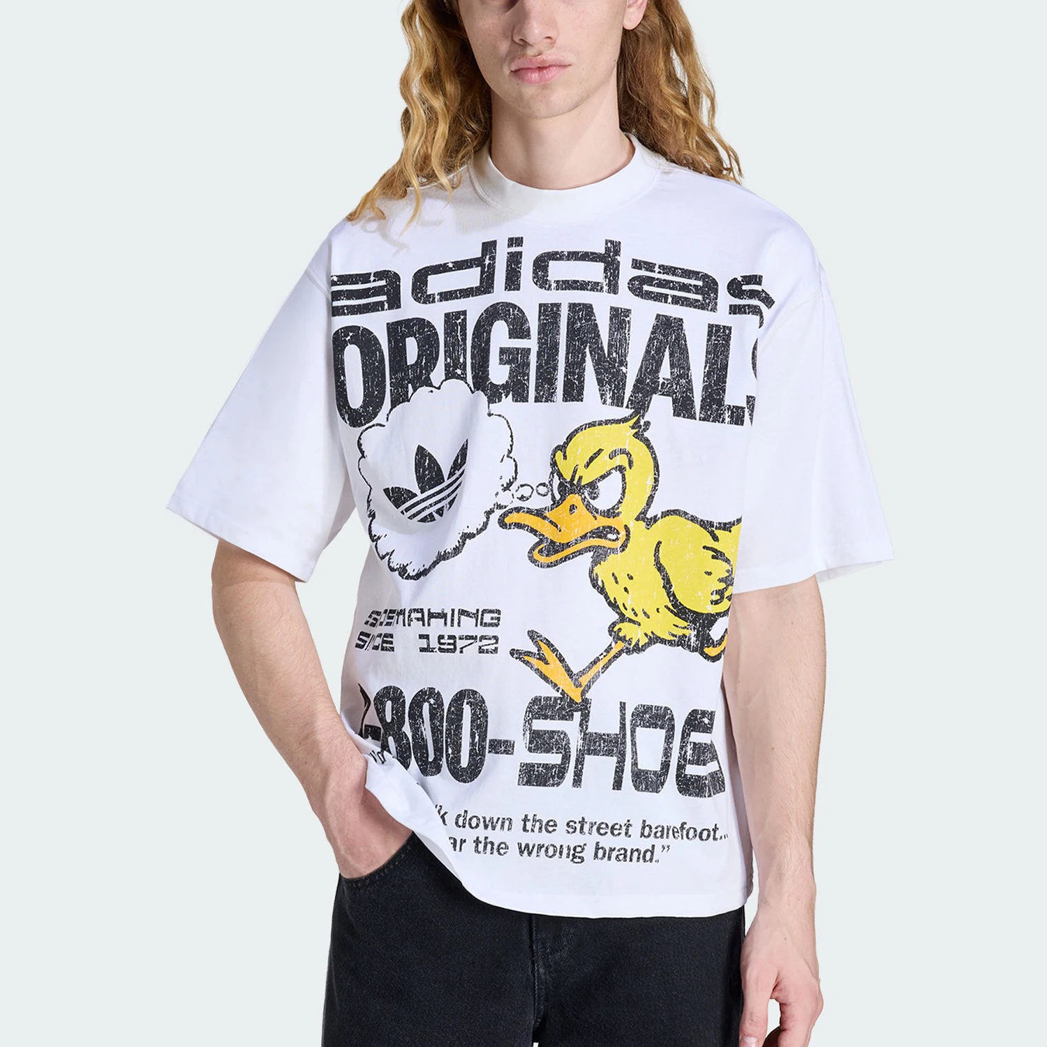 

Adidas Authentic Three Leaves Men's Print Fashion Daily Casual T-Shirt KG6439
