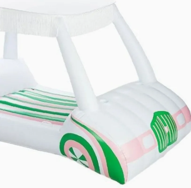 Inflatable PVC Sunshade Car Floats on The Water in Summer, Double Floats on The Water, Inflatable Beach Water Loungers Float