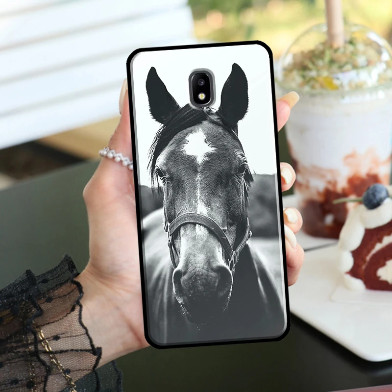 Horse Animal Case For Samsung Galaxy J7 2017 J1 J3 J5 2016 A6 A8 J4 J6 Plus J8 A7 A9 2018 Phone Cover