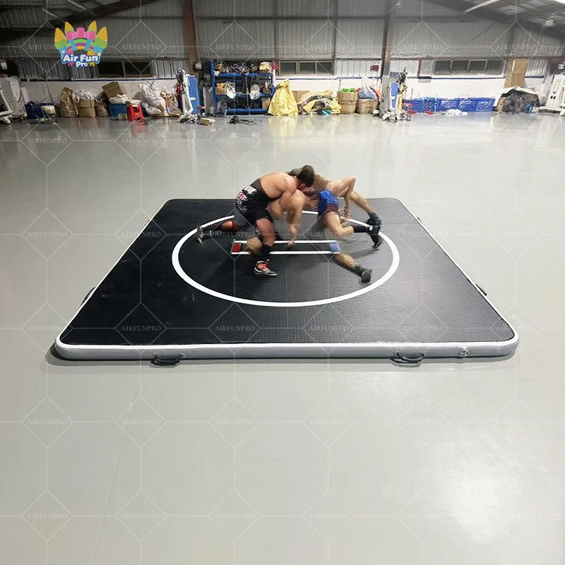 Premium 3m X 3m PVC Inflatable Gymnastics Wrestling Mat 20cm Customized Air Track For Jiu Jitsu BJJ MMA Judo Fitness Tumbling