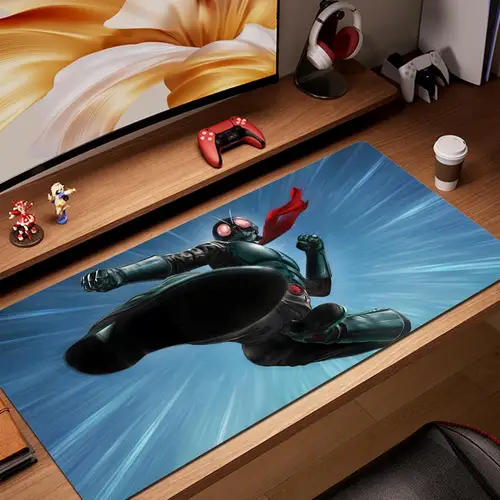 Alfombrilla de ratón Kamen Rider, alfombrilla de ratón grande de dibujos animados para Gaming, teclado de ordenador, alfombrilla de escritorio para PC