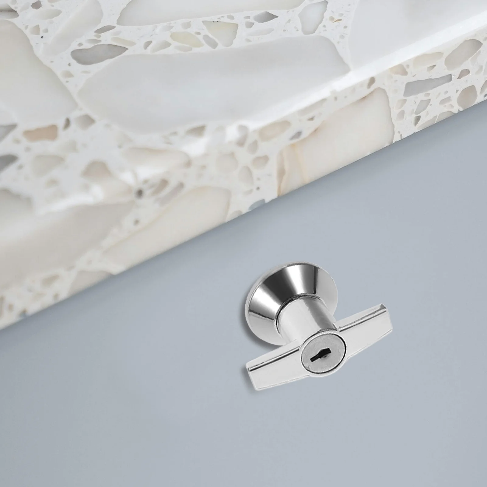 

1 Set Aluminum Alloy Cabinet Electrical Panel Lock Safe Box T Handle Latch Mailbox Replacement Cupboard Drawer Security Lock