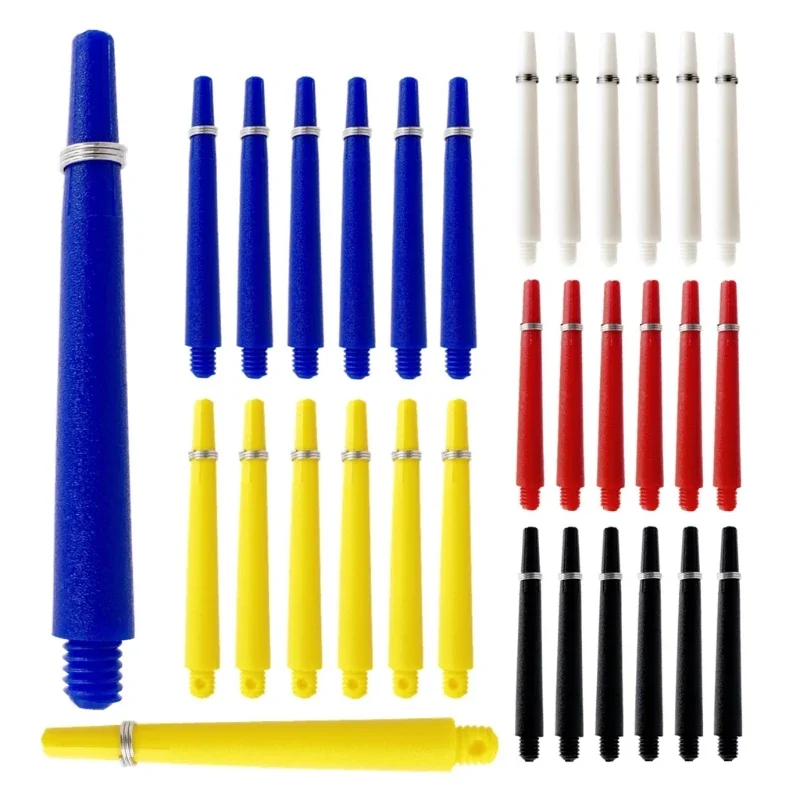 50pcs/lot 45mm Nylon Dart Shafts plastic shaft black blue red yellow white darts accessories