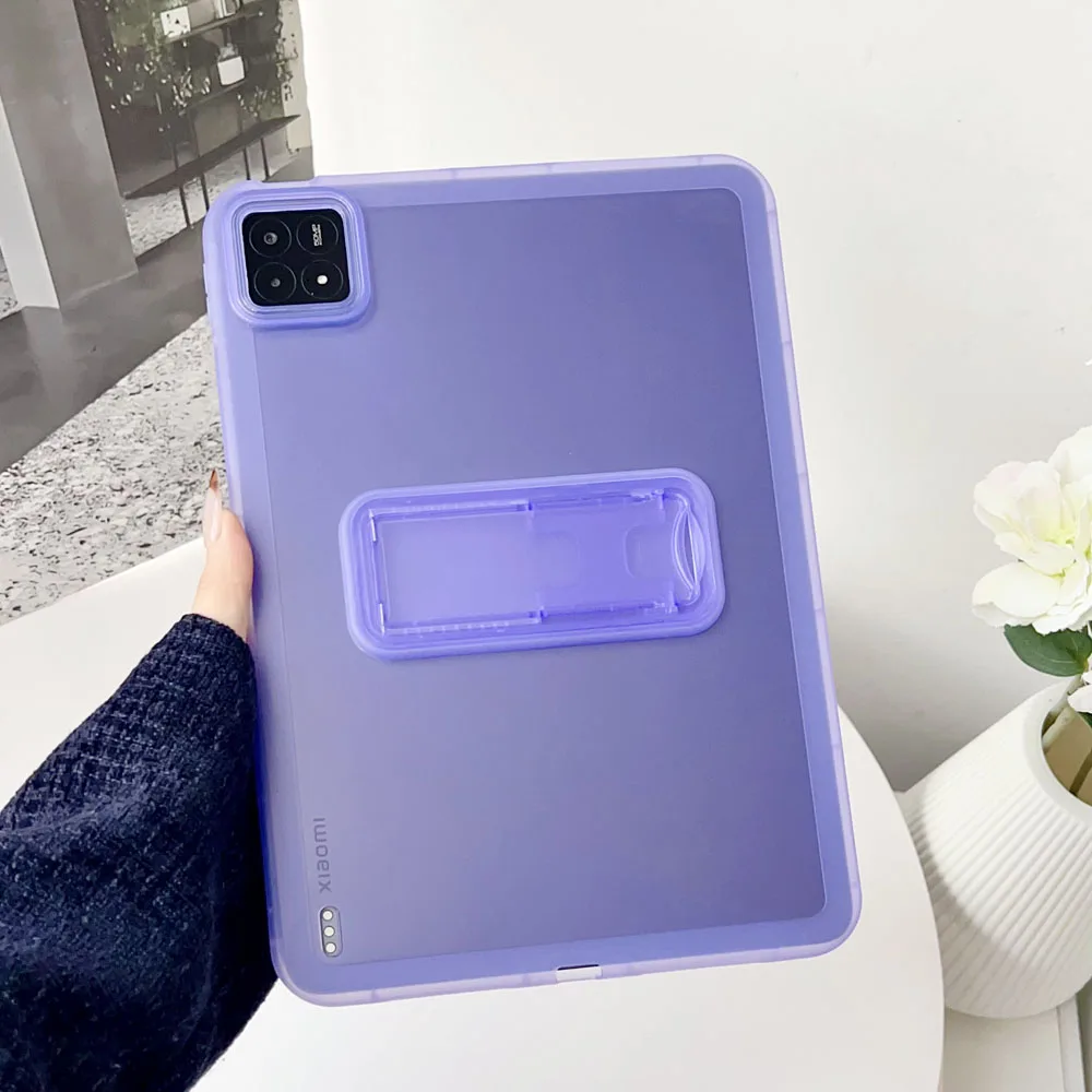 

Прозрачный чехол-подставка для Xiaomi Pad 6S Pro 12,4 дюйма, задняя крышка из ТПУ, противоударный защитный чехол для планшета