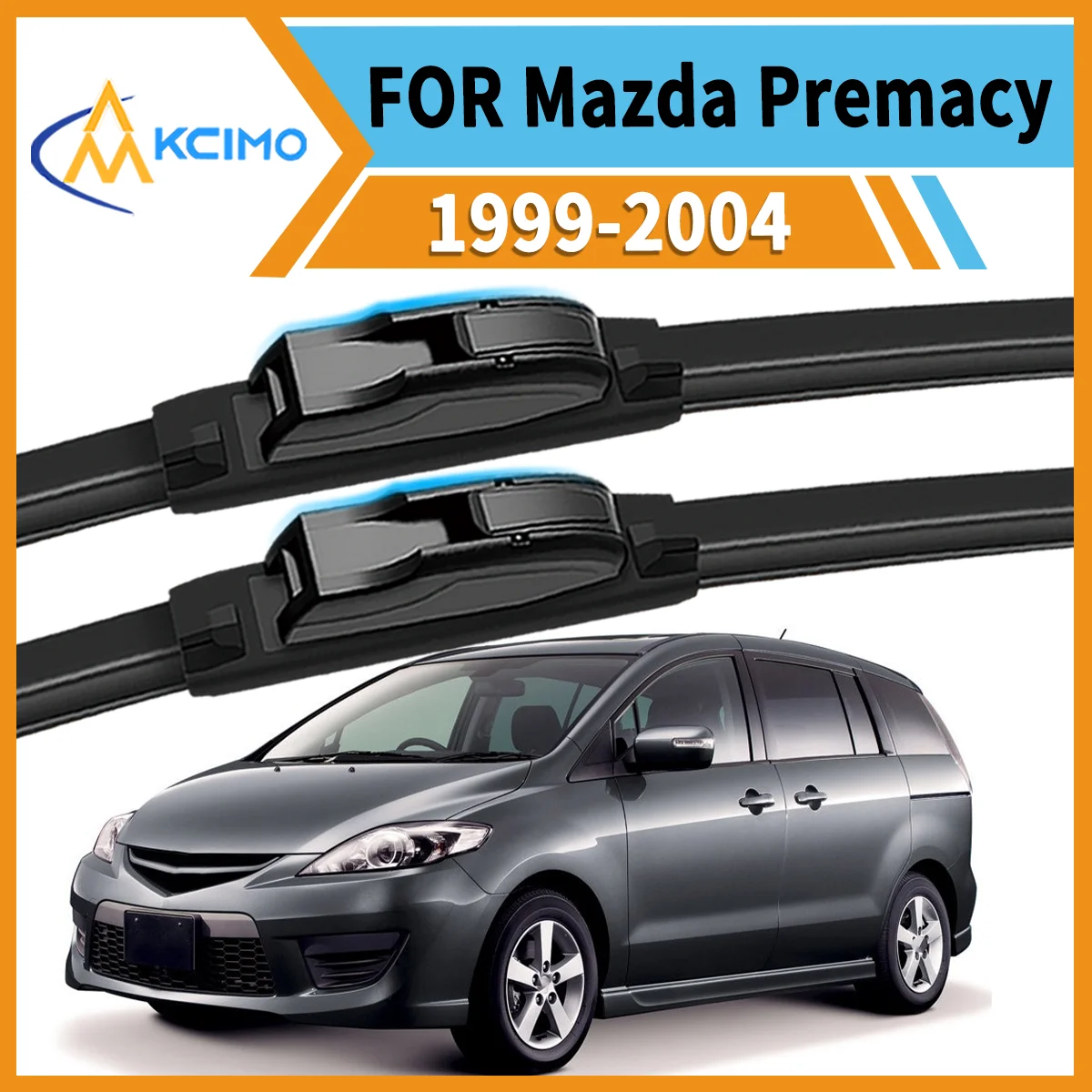 

Superior Wiping Performance 2PCS Front Wipers for Mazda Premacy CP 1999-2004 All-Season Clarity Reduced Noise Safe Driving