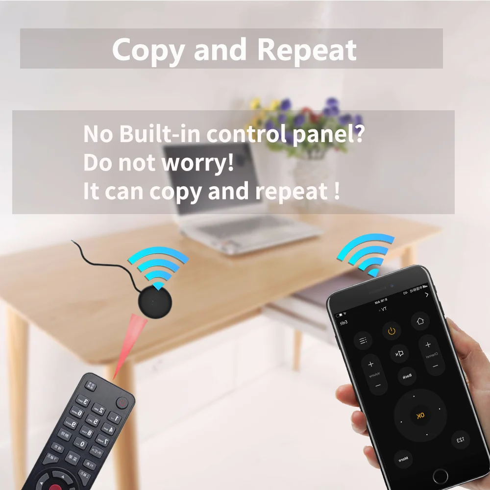 Tuya WiFi IR Remote Smart IR Remote APP Remote Control S18 RightSitu Work with Google Home Yandex SmartLife Alexa