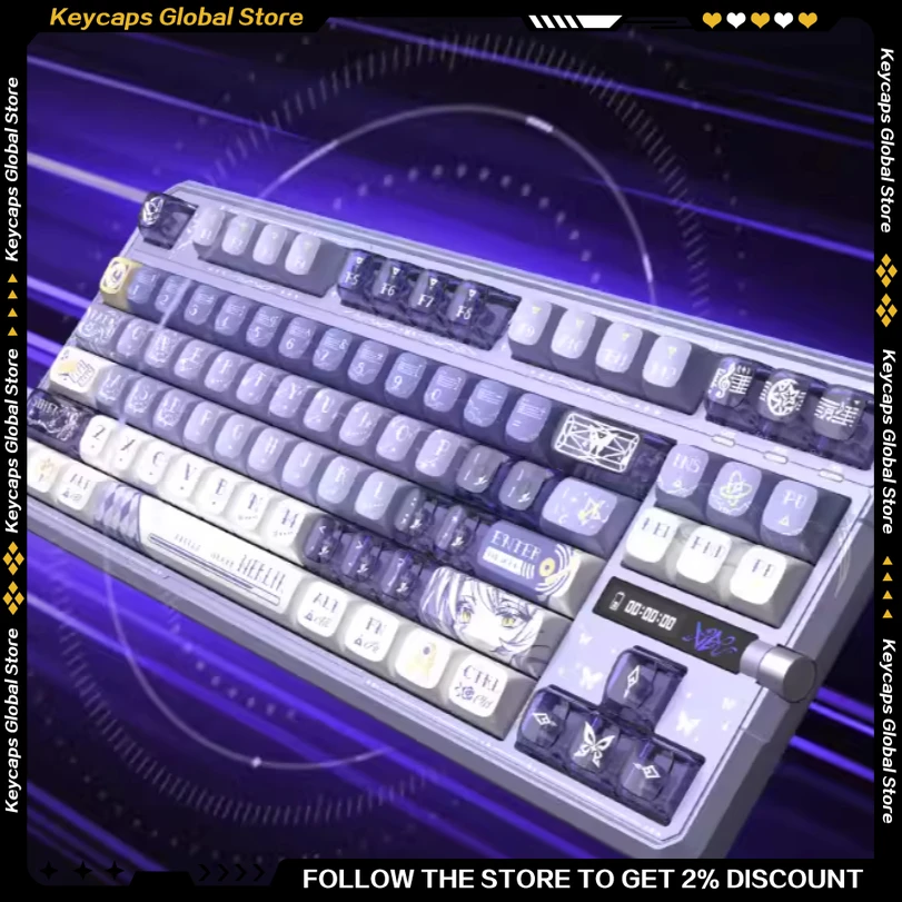 VK87 V2 VALKYRIE Merlin Linear Switch Keyboard 8K Polling Rate Wired & Wireless Gasket Mount RGB Backlit for Office & Gaming