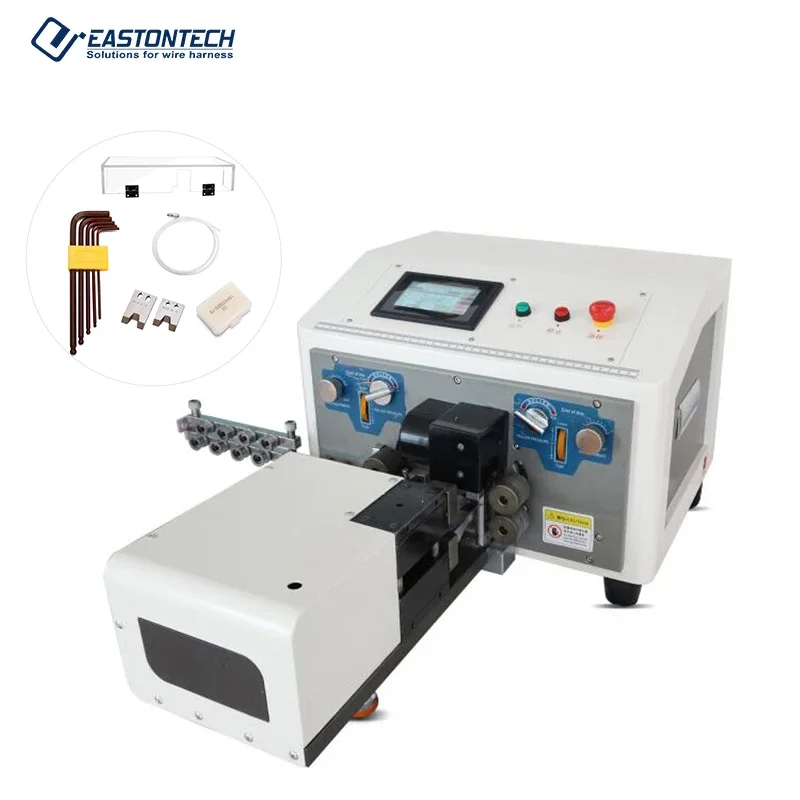 EASTONTECH EW-3025 Full Automatic Wire Cutting Stripping Machine For Sheathed Jacket Cable Flat Ribbon Cables Stripper