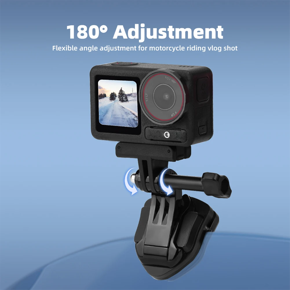 

Motorcycle Windshield Clip 180 Degree Rotable Camera Aluminum Alloy Mount Lightweight Motorcycle Bracket Clip for Sports Camera