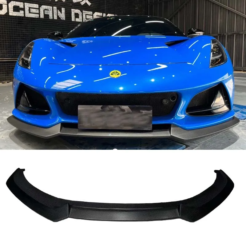 High Quality OD Style Front Bumper Lip Dry Carbon Fiber Car Body Kit For Lotus Emira Bodykit