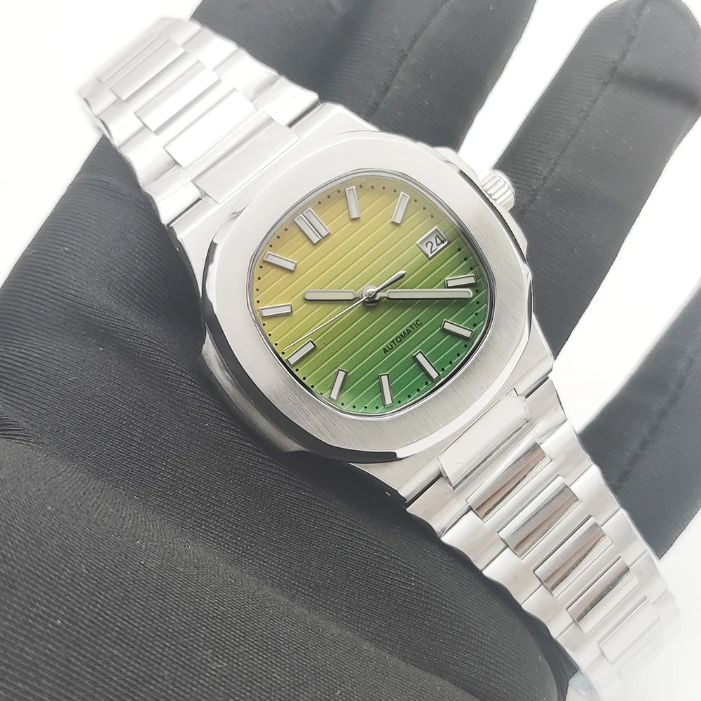 40MM lMen's Sports Automatic Mechanical Watch Japan NH35 Movement Sapphire Glass Transparent Back Square watches image 3