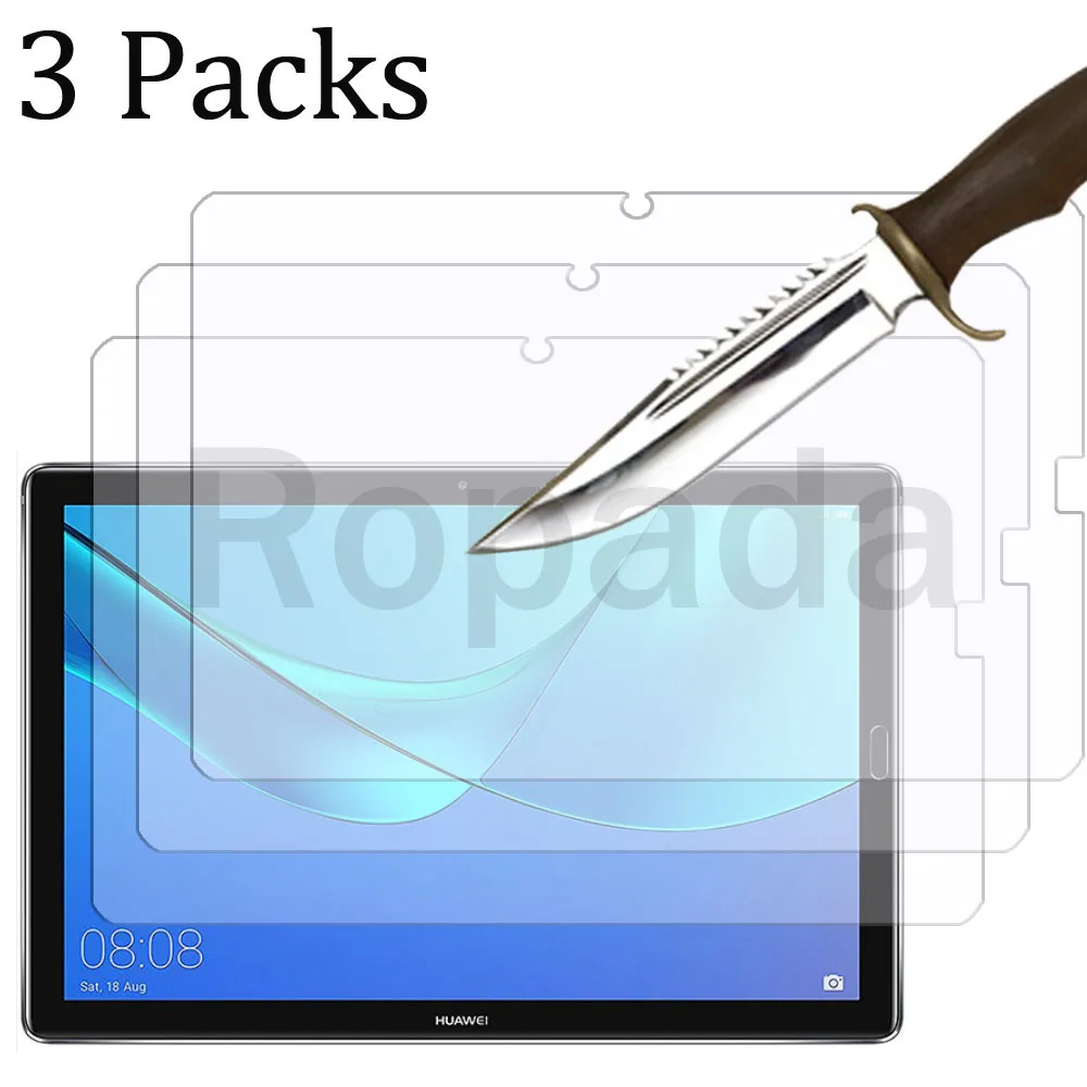 

3PCS Glass screen protector for Huawei mediapad M6 M8 10.8 8.4 Turbo pro lite 10.1 8.0 T3 T5 9.6 M3 M2 T1-701 tablet film