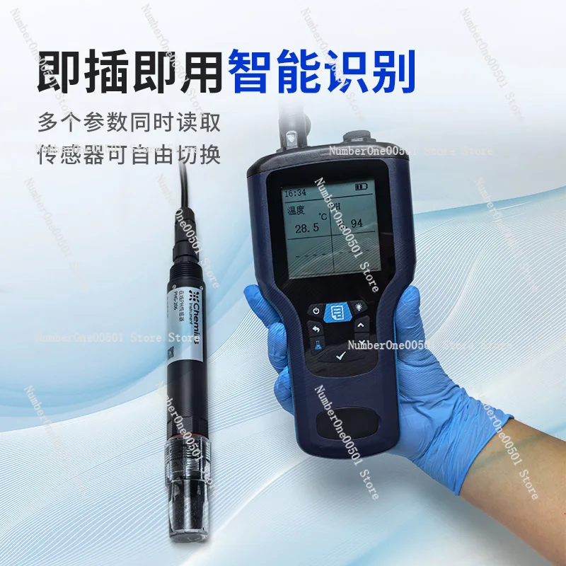 

Portable Water Quality Analyzer for pH Conductivity DO Turbidity Residual Chlorine COD Ammonia Nitrogen Chlorophyll Handheld