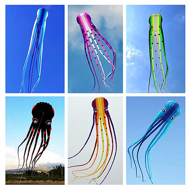 

free shipping 23m octopus kite for adults kite professional kite factroy soft power kites inflatable games outdoor flying giant