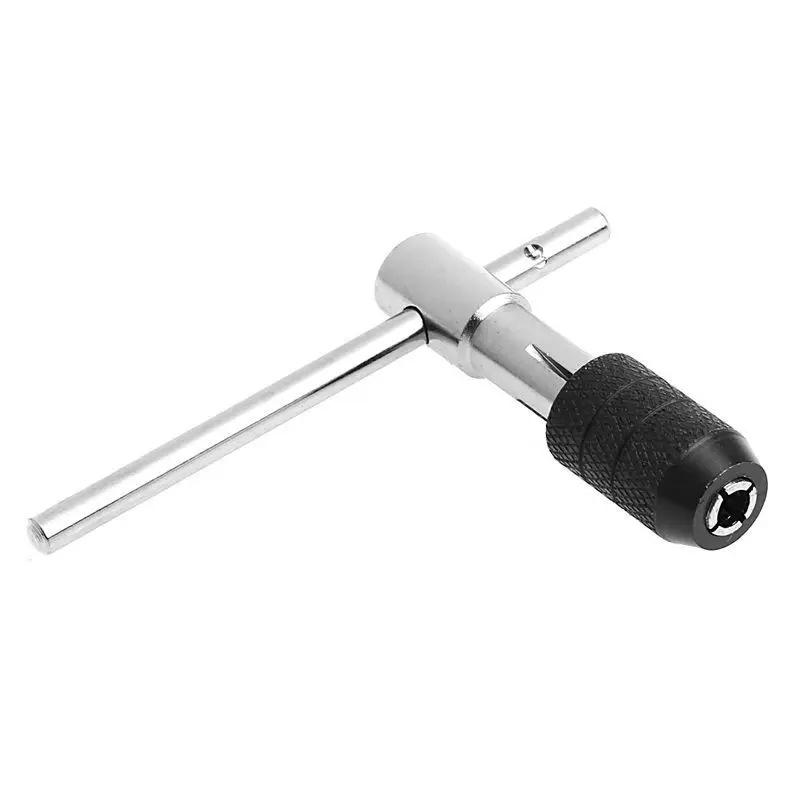 

Adjustable Ratcheting Tap Wrench T-Handle Hand Tool Steel Home easy M3-M6 Useful Accessories Part Brand new High Quality