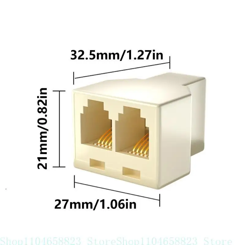 RJ11 6P4C/6P2C Telefon Splitter 2Way Telefon Splitter Telefon Linie Splitter Für Einfache Doppel Verbindung Installation