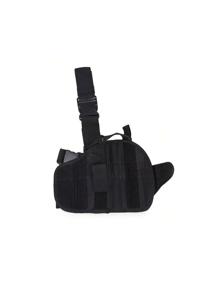 Picture 3: Universal Drop Leg Holster Thigh Platform Tactical MOLLE Gun Holster for Hunting Paintball Panel with Adjustable Molle Straps