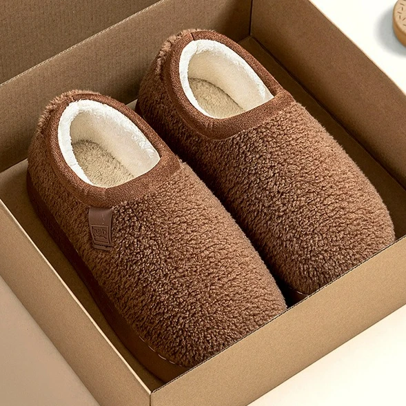 Soft Sole Cozy Warm Home Boots All-in-One Plush Slippers for Women, Non-Slip Indoor Winter House Shoes with Thick Fleece Lining