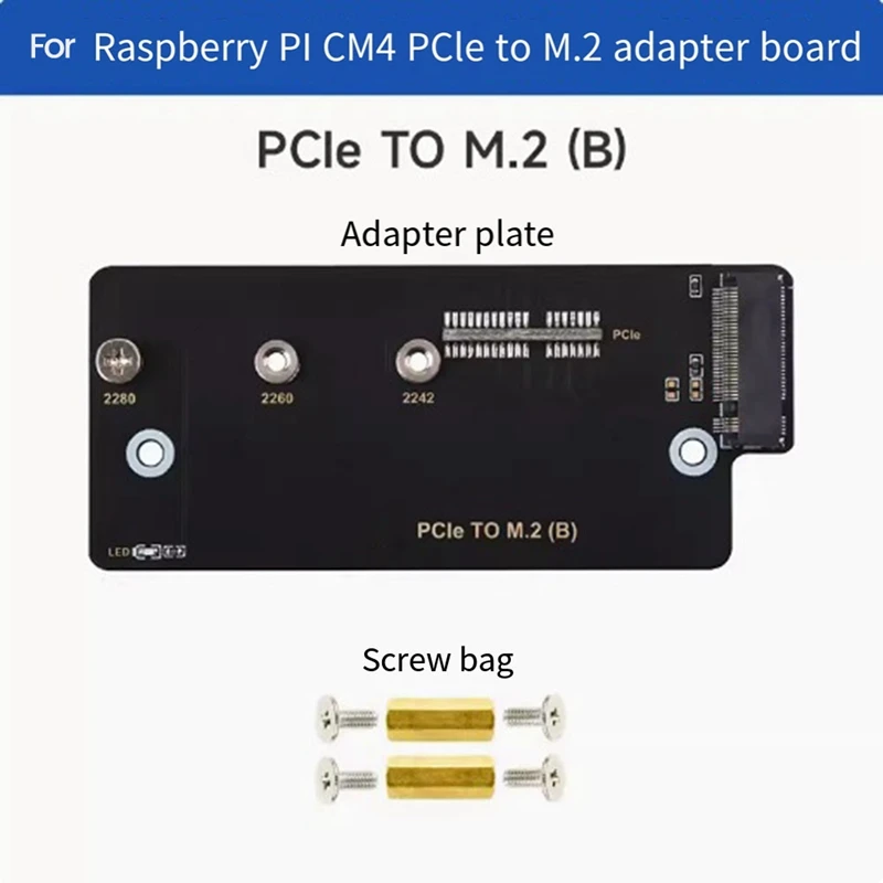 For Raspberry Pi CM4 Pcie To M.2 Nvme SSD HAT Expansion Board Computer Accessories PCB For Raspberry Pi Compute Module 4 Series