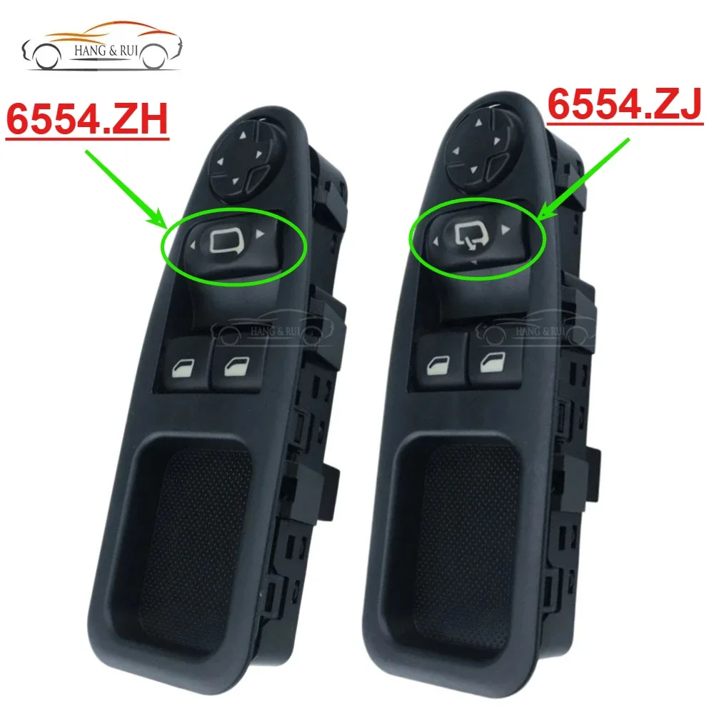 

For Scudo Citroen Jumpy Citroen Dispatch Peugeot Expert 2007-2016 Power Window Switch Control Button 6554.ZJ 6554.ZH