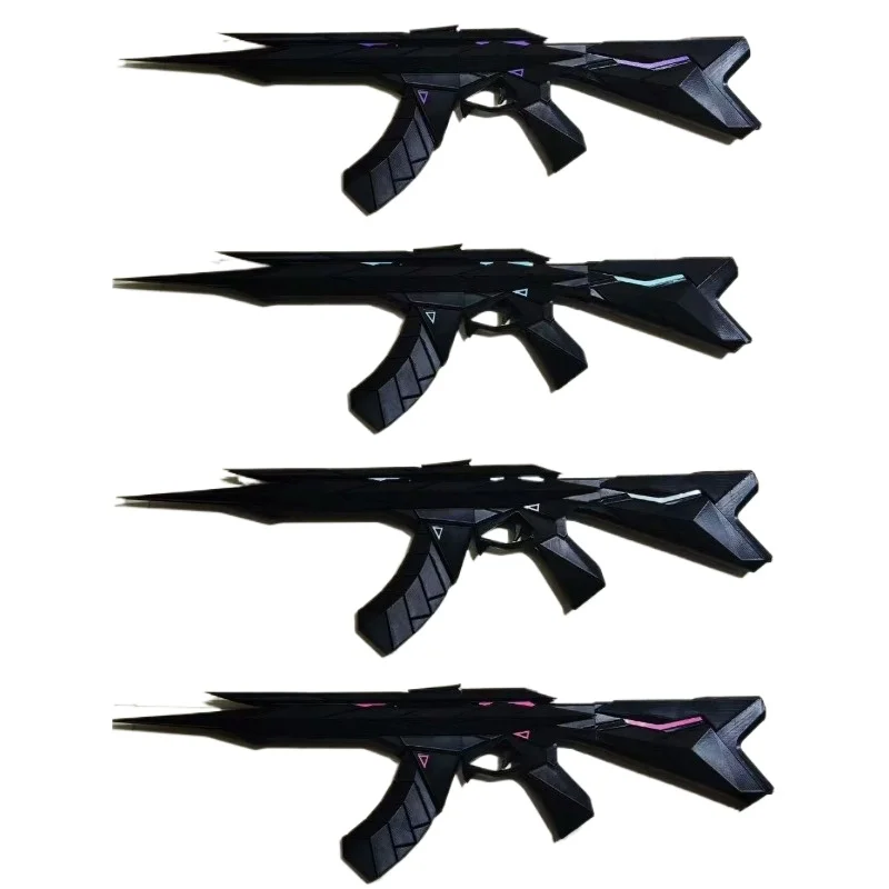 JX TOY Valorant Impresión 3D 1:1 réplica de juego Vandal modelo 85cm Araxys pistolas negras productos hechos a mano juguetes de programación preventa para niños