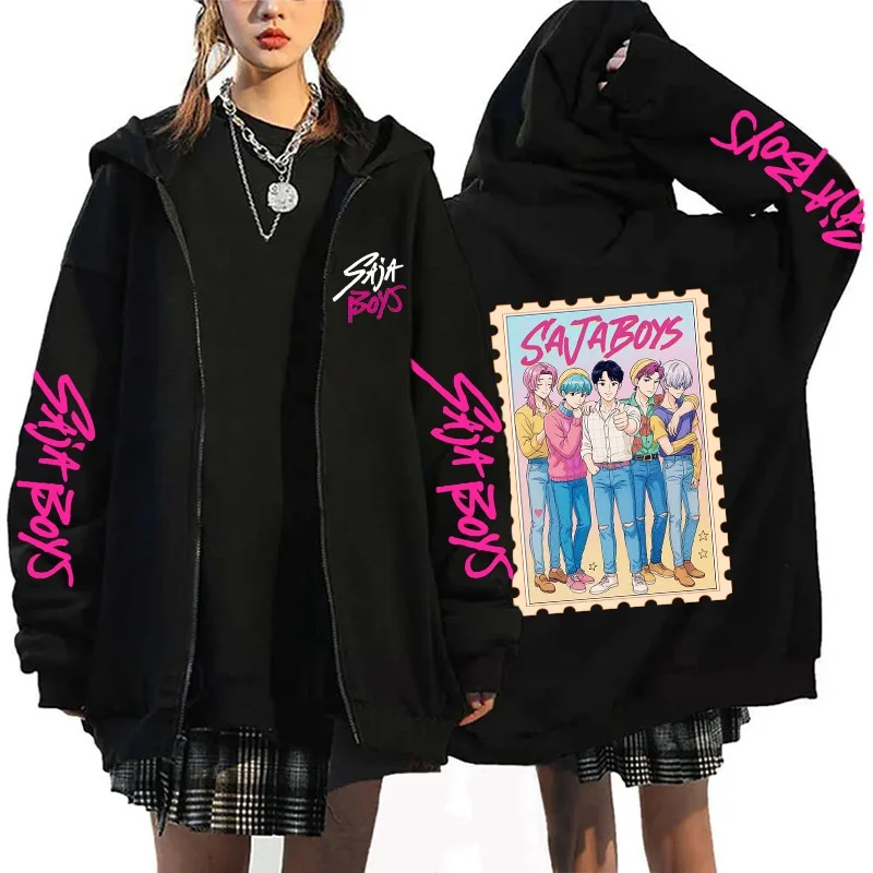 

25/26 Autumn/Winter Y2K Zipper Hoodie Han Man Sha Jia Men's Team Surrounding Oversized 3D Plus Sweet Cool Girls' Women's Coat