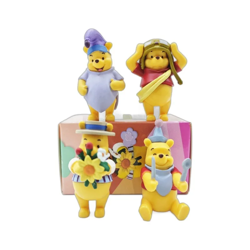 Winnie The Pooh Blind Box Versatile Dress Up Show Showcases Mysterious Box Desktop Ornaments Cartoon Children Christmas Gift Toy