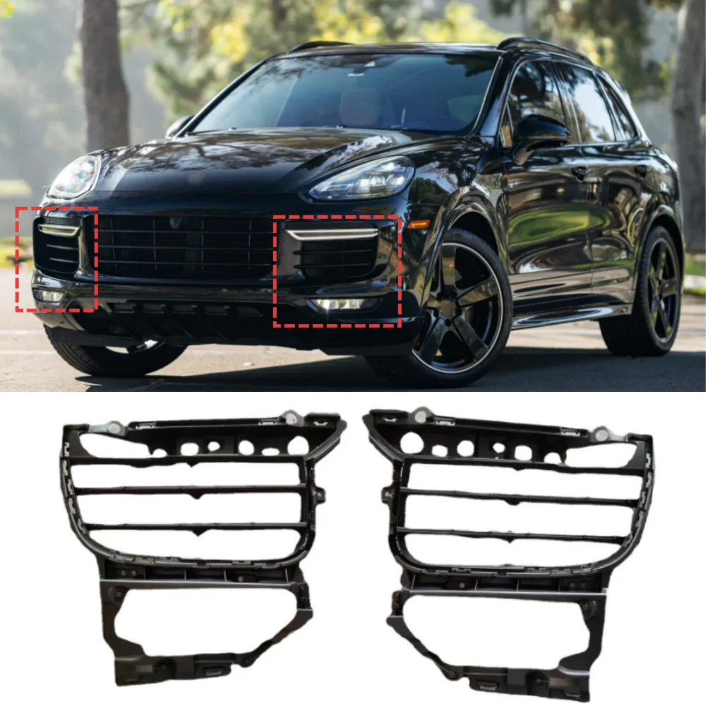 

For Porsche Cayenne Turbo 2015-2017 Car Front Bumper Ventilation Fog Light Grille OE: 95850568150/95850568250