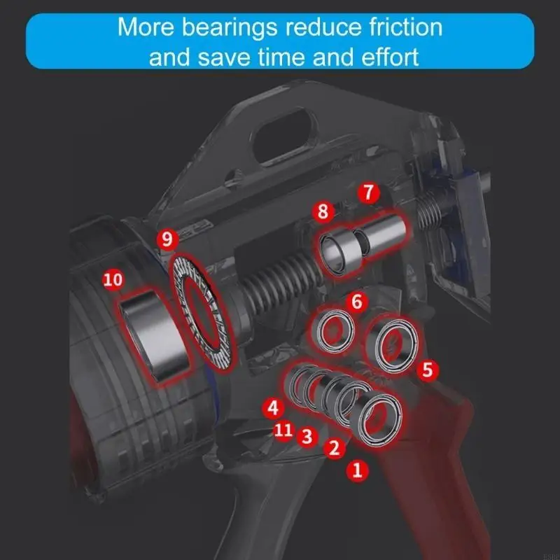 

E5BE тяжелые алюминиевые силиконовые картриджи пресса для герметиков и клея