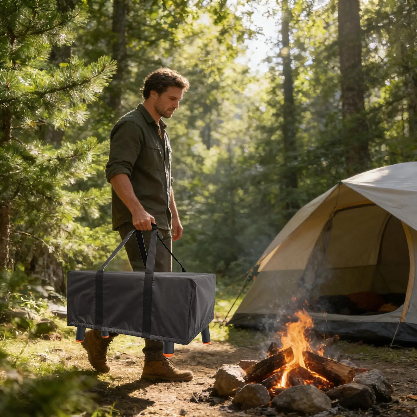 

Настольный чехол для печи для пиццы, водонепроницаемый портативный защитный чехол для печи для пиццы с верхней ручкой для наружного сада на заднем дворе
