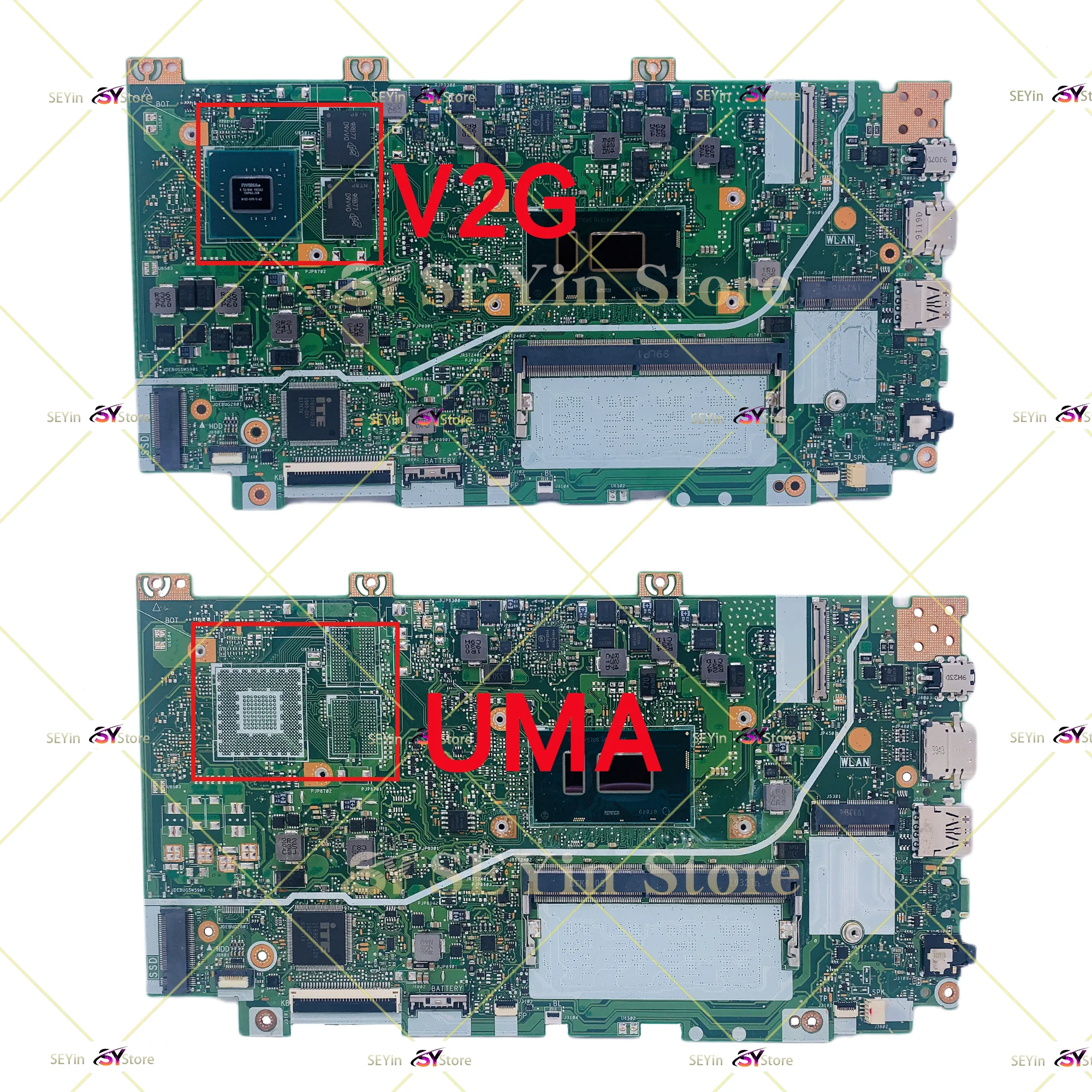 Mainboard For ASUS X412UF For ASUS X412UA X412U X412UB F412U J412U A412U Laptop Motherboard I5 I7 7th/8th Gen 4G/RAM