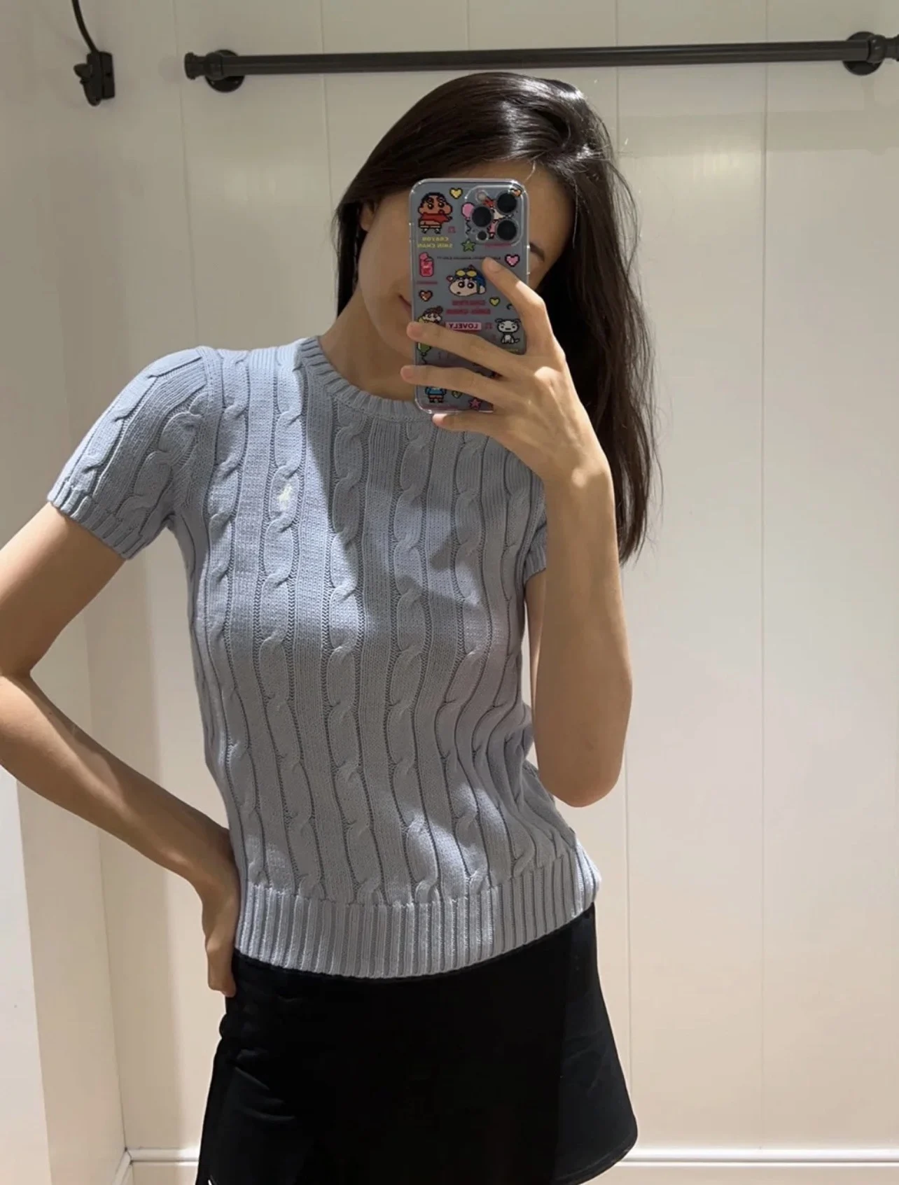 

Summer RL Hot Sale Discount Women T-shirt Pony Business Golf Sport Short Sleeved Hight qualiy Cotton Knitted Jumper Sweater