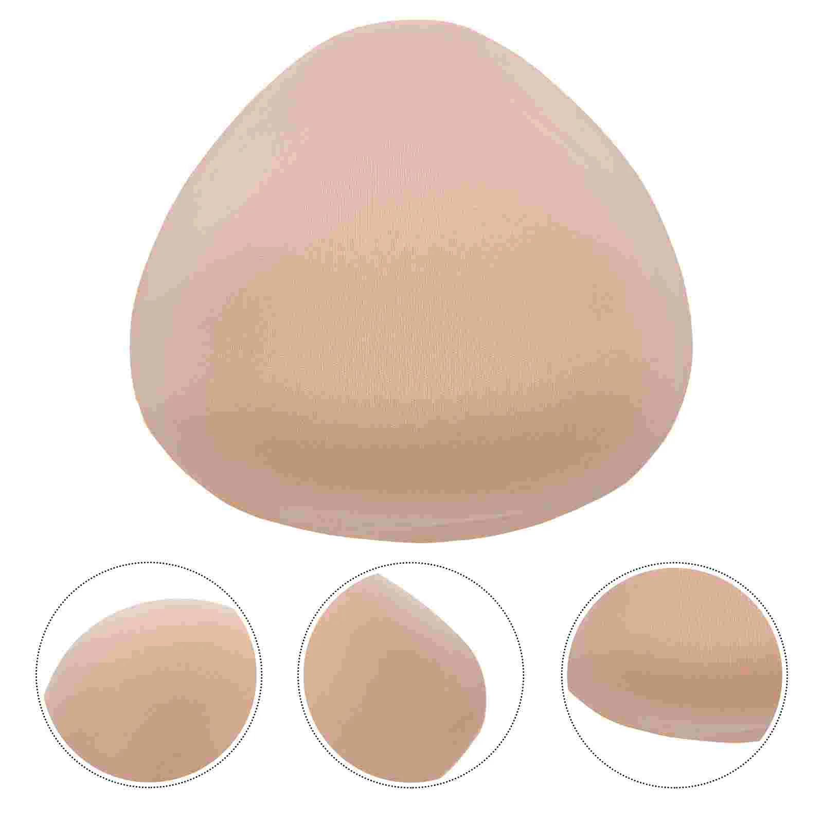 

Nipple Pasties Triangular Sponge Prosthetic Breast Bras Breathable Inserts Pads Accessories Khaki